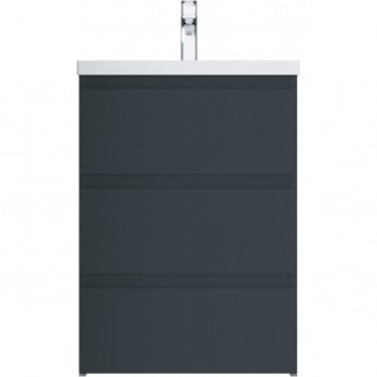 База под раковину, напольная, 60 см, 3 ящика, графит матовый AM.PM GEM S База под раковину, напольная, 60 см, 3 ящика, графит матовый AM.PM GEM S