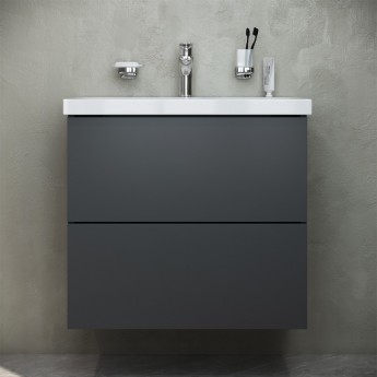 База под раковину, подвесная, 60 см, 2 ящика, графит матовый AM.PM GEM База под раковину, подвесная, 60 см, 2 ящика, графит матовый AM.PM GEM