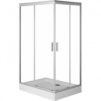 Кабина душевая AM.PM GEM 120x80, прямоугольная, профиль матовый хром, стекло прозрачное W90C-404-12080MT Кабина душевая AM.PM GEM 120x80, прямоугольная, профиль матовый хром, стекло прозрачное W90C-404-12080MT