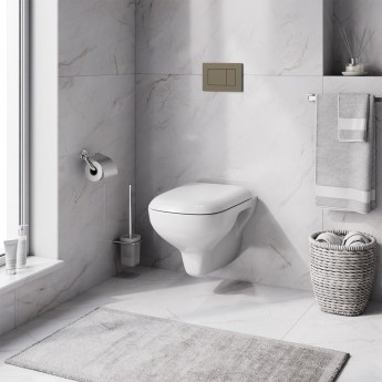 Комплект: инсталляция с подвесным унитазом безободковым FlashClean, с сиденьем микролифт и клавишей AM.PM LIKE Комплект: инсталляция с подвесным унитазом безободковым FlashClean, с сиденьем микролифт и клавишей AM.PM LIKE