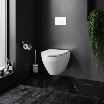 Комплект: Инсталляция с подвесным унитазом FlashClean, с сиденьем микролифт и клавишей AM.PM SPIRIT 2.0 Комплект: Инсталляция с подвесным унитазом FlashClean, с сиденьем микролифт и клавишей AM.PM SPIRIT 2.0