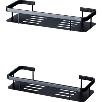 Полка для душа AM.PM SENSE L прямая двухъярусная, черный, шт A7453222 Полка для душа AM.PM SENSE L прямая двухъярусная, черный, шт A7453222