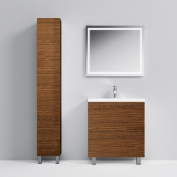 Шкаф-пенал напольный 30 см, левый, орех AM.PM GEM Шкаф-пенал напольный 30 см, левый, орех AM.PM GEM