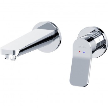Смеситель для умывальника AM.PM X-JOY F85A72600 монтируемый в стену, хром, шт. Смеситель для умывальника AM.PM X-JOY F85A72600 монтируемый в стену, хром, шт.