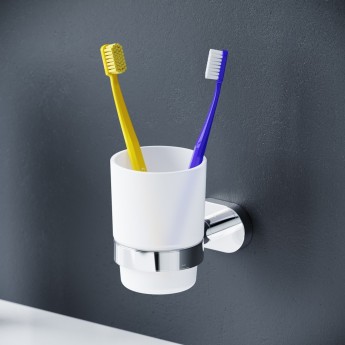 Стеклянный стакан с настенным держателем AM.PM SENSE A7434300